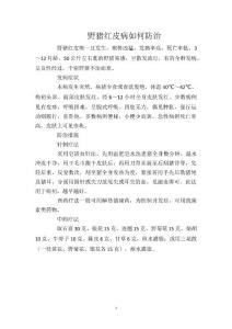 野猪红皮病如何防治