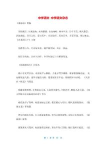 中学语文 中学语文杂志