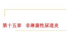 石大皮肤性病学课件15非淋菌性尿道炎
