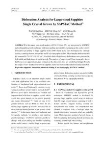 Dislocation Analysis for Large sized Sapphire Single Crystal Grown by SAPMAC Method