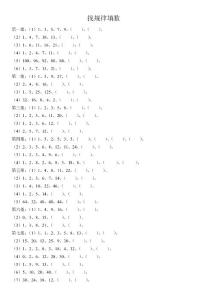 找規(guī)律填數(shù)