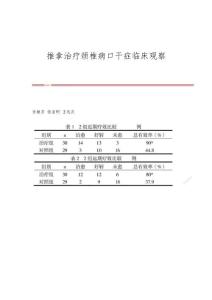 推拿治疗颈椎病口干症临床观察