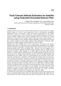 Fault tolerant attitude estimation for satellite using federated unscented kalman filter