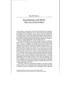 Ecocriticism and Myth