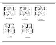 江西疊墅項目樣板房精裝二次電氣工程施工圖/兩套戶型
