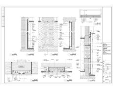 廣東地下兩層大學演講廳室內精裝修施工圖紙/框架剪力墻結構