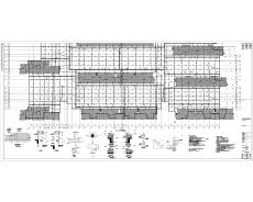 湖北住宅項目B-2地塊大型地下停車庫結構專業施工圖/869個車位