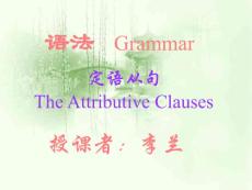 關系代詞引導的定語從句課件
