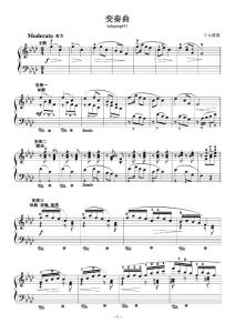 11变奏曲 中国钢琴谱