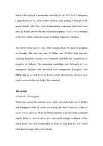 Saudi trio to the fore