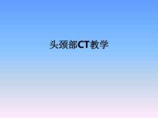 头颈部CTppt课件