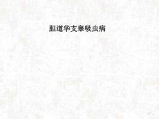 胆道华支睾吸虫病PPT课件