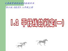 1.2  平行线的判定(一)