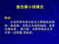 1急性肾小球肾炎(急性肾炎