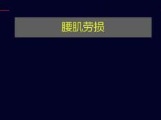 腰肌劳损症状ppt课件