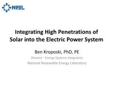 大规模光伏发电的接入Integrating High Penetrations of PV