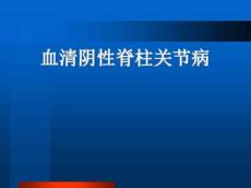 血清阴性脊柱关节病PPT课件