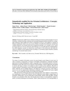 Semantically-enabled Service Oriented Architecture