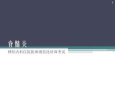 急性脊髓炎ppt课件