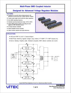 multi-phase SMD COUPLED INDUCTOR