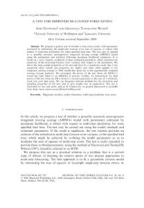 A TEST FOR IMPROVED MULTI-STEP FORECASTING