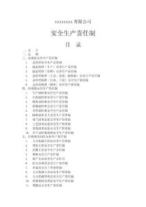 某公司整套安全生產責任制