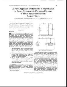 A new approach to harmonic compensation in power systems-A combined system of shunt passive and series active filters
