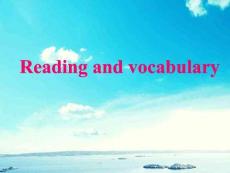 高中英語 module 3 reading and vocabulary課件 外研必修4