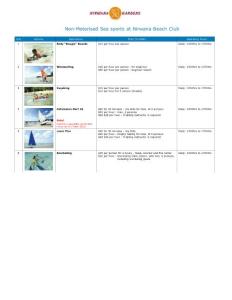 娜湾酒店海上活动