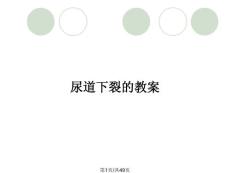 尿道下裂的教案