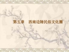 五章節(jié)西南邊陲民俗文化圈