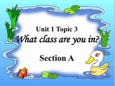 七年级英语上册 Unit 1 Topic 3 What class are you in Section A