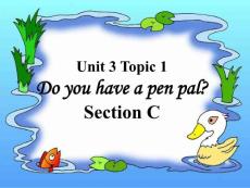 七年级英语上册 Unit 3 Topic 1 Do you have a pen pal Section C