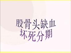 股骨头坏死分期