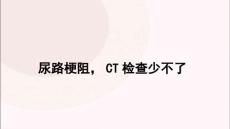 尿路梗阻影像诊断PPT课件2