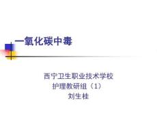 一氧化碳中毒课件