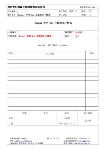 Drupal 使用 Zen 主題建立子樣式