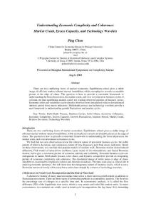 Understanding Economic Complexity and Coherence-Market Crash, Excess Capacity, and Technology Wavelets
