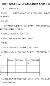 实验2摩擦力大小与物体表面光滑程度关系