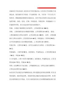肩关节活动范围讲解