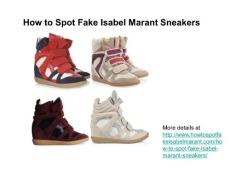 How to Spot Fake Isabel Marant Sneakers