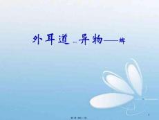 外耳道异物蜱ppt课件