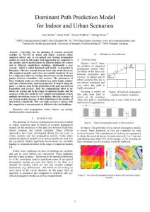 Dominant Path Prediction Model for Indoor and Urban Scenarios