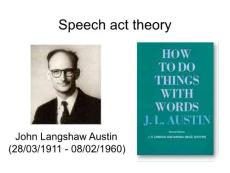 Speech Act Theory