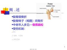 老年髋部骨折(股骨颈骨折股骨转子间骨折ppt课件