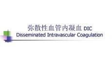 弥散性血管内凝血教学课件