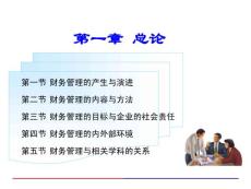 第1章 财务管理总论