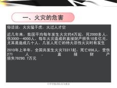 初中主題班會《消防安全教育》班會課件1