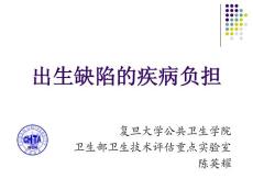 出生缺陷的疾病負擔課件