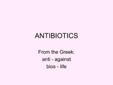 抗生素英文課件精品ANTIBIOTICS(33p)